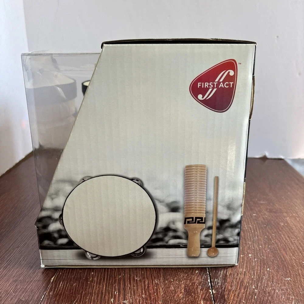 First Act Percussion Pack Unique Collection of‎ Rhythm Instruments NIB 2013